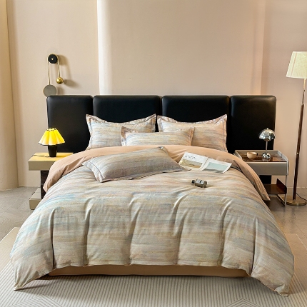 91家纺网 家纺一手货源 找家纺 （总）帛美家纺 2025新款全棉加厚款数码印花磨毛四件套