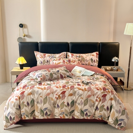 91家纺网 家纺一手货源 找家纺 （总）帛美家纺 2025新款全棉加厚款数码印花磨毛四件套