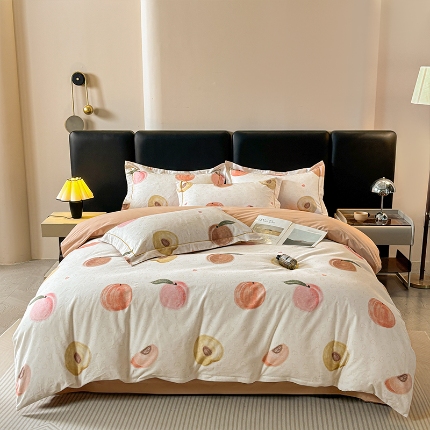 91家纺网 家纺一手货源 找家纺 （总）帛美家纺 2025新款全棉加厚款数码印花磨毛四件套