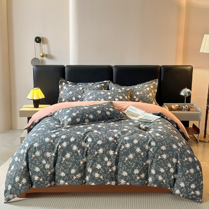 91家纺网 家纺一手货源 找家纺 （总）帛美家纺 2025新款全棉加厚款数码印花磨毛四件套