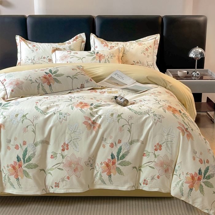 91家纺网 家纺一手货源 找家纺 （总）帛美家纺 2025新款全棉加厚款数码印花磨毛四件套