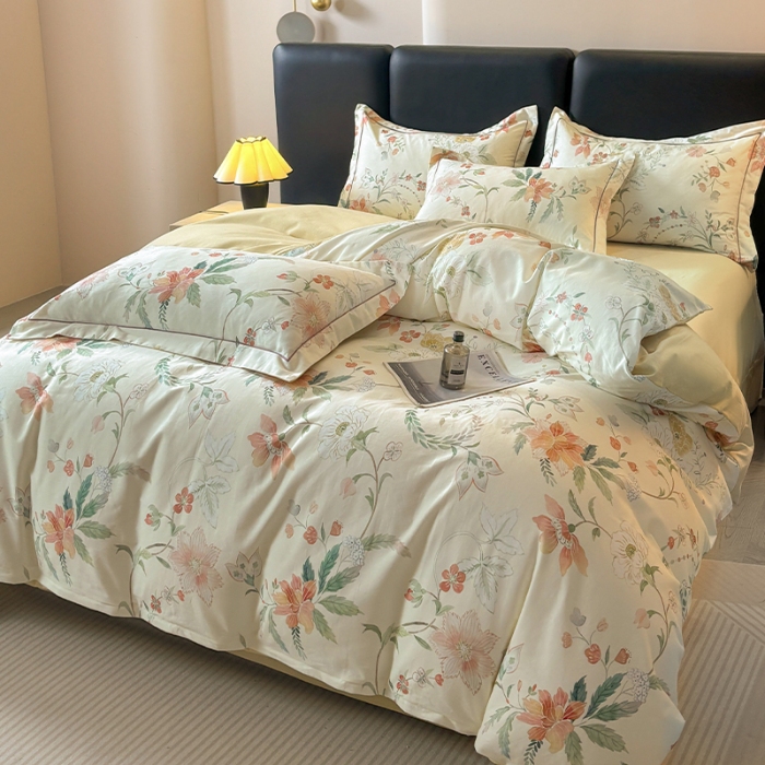 91家纺网 家纺一手货源 找家纺 （总）帛美家纺 2025新款全棉加厚款数码印花磨毛四件套