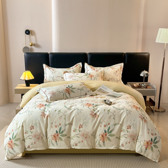 91家纺网 家纺一手货源 找家纺 （总）帛美家纺 2025新款全棉加厚款数码印花磨毛四件套