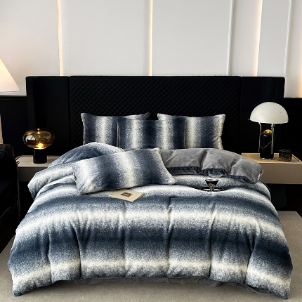 91家纺网 家纺一手货源 找家纺 （总）2025新品兔毛绒四件套美拉德加厚保暖绒套件跨进新品