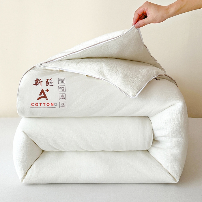 91家纺网 家纺一手货源 找家纺 （总）鸣创 2025新款新疆棉花被双拼被子冬被被芯二合一棉花子母被木棉春秋被