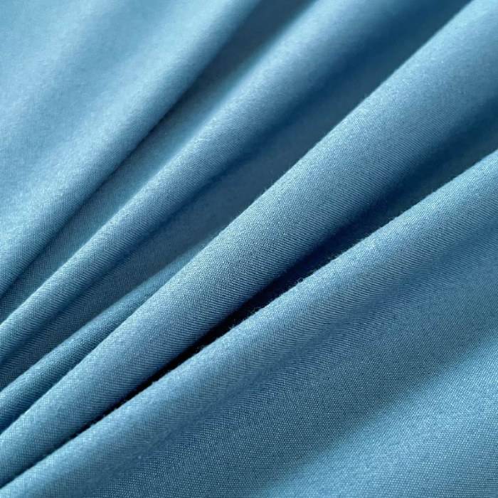 91家纺网 家纺一手货源 找家纺 诗雅被业 2023新款纯色磨毛四件套 诱惑蓝灰