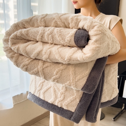 91家纺网 家纺一手货源 找家纺 （总）2025塔芙绒毛毯加厚舒棉绒绒盖毯牛奶绒办公室午睡珊瑚绒披肩沙发毯被子