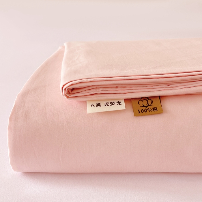 91家纺网 家纺一手货源 找家纺 （总）宝莱利家纺 2025全棉100棉四季款A类纯色加厚高密度轻磨毛床单床笠一件定制