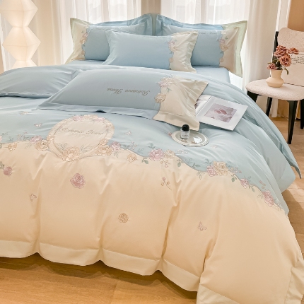 （总）2025新款刺绣亲肤棉轻奢四件套-遇见