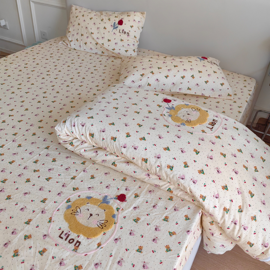 91家纺网 家纺一手货源 找家纺 （总）纯棉13070毛巾绣 被套 床笠 刺绣绣花 四件套 （可当买家秀）