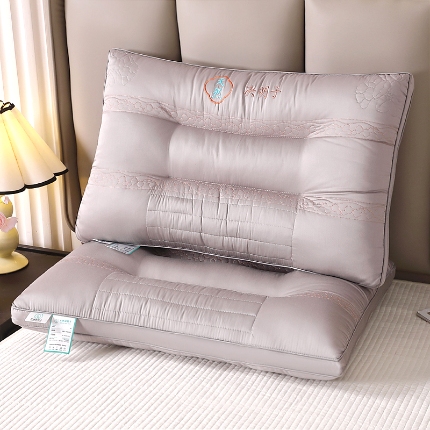 （总）兴丝露枕芯 A类全棉决明子枕 花草保健护颈枕 全棉羽丝绒枕头