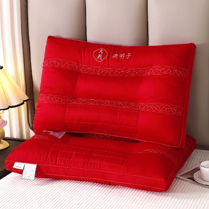 （总）兴丝露枕芯 A类全棉决明子枕 花草保健护颈枕 全棉羽丝绒枕头