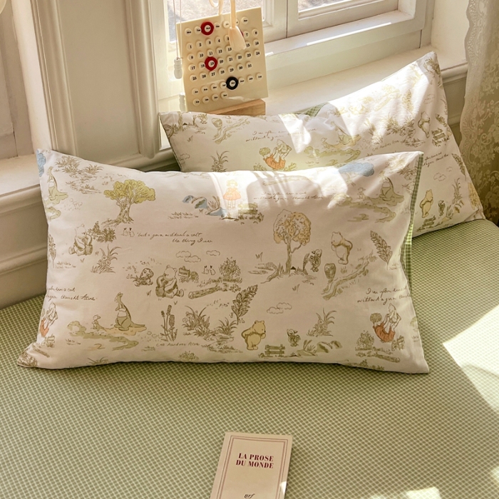 91家纺网 家纺一手货源 找家纺 （总）2025新款13070全棉四件套加厚斜纹纯棉印花田园小清新床单被套枕套床上用品