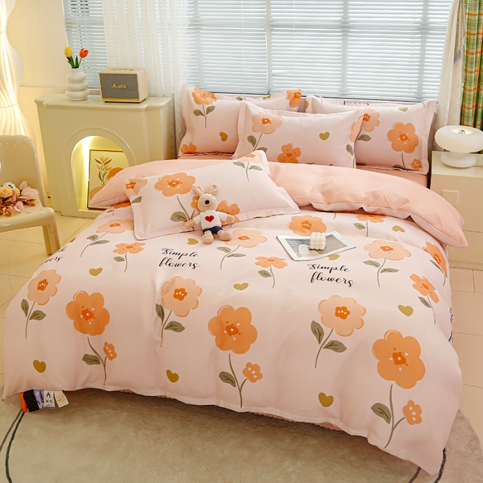 91家纺网 家纺一手货源 找家纺 （总）友承 2025新款亲肤磨毛植物羊绒印花四件套