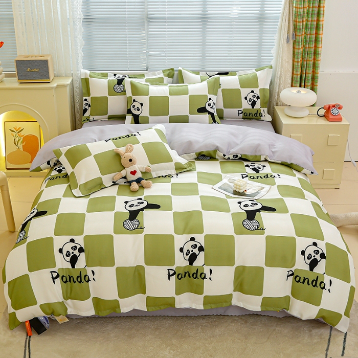 91家纺网 家纺一手货源 找家纺 （总）友承 2025新款亲肤磨毛植物羊绒印花四件套