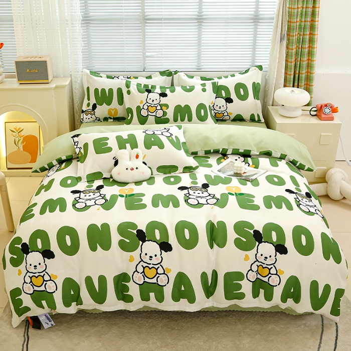 91家纺网 家纺一手货源 找家纺 （总）友承 2025新款亲肤磨毛植物羊绒印花四件套