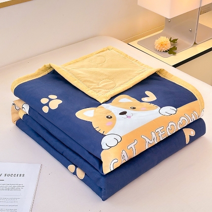 91家纺网 家纺一手货源 找家纺 （总）友承家纺 2025新款舒适印花水洗棉夏被