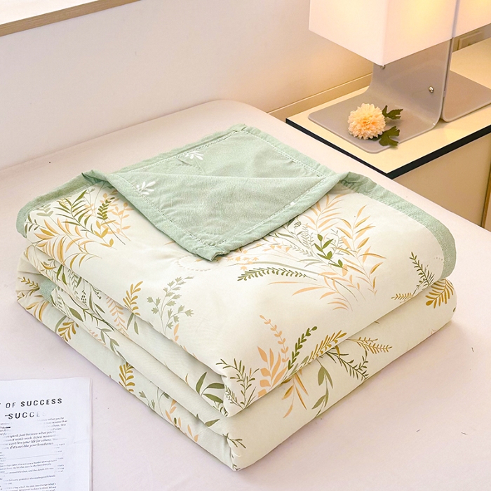 91家纺网 家纺一手货源 找家纺 （总）友承家纺 2025新款舒适印花水洗棉夏被