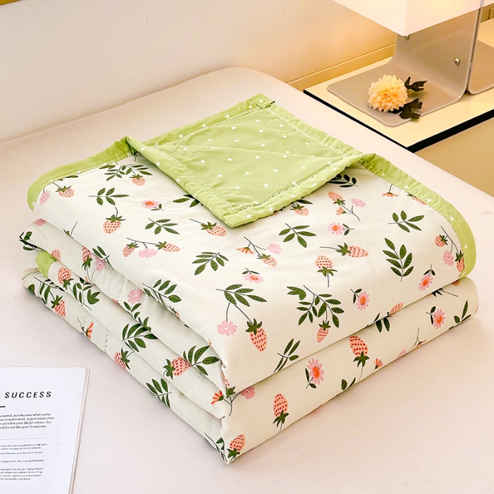 91家纺网 家纺一手货源 找家纺 （总）友承家纺 2025新款舒适印花水洗棉夏被