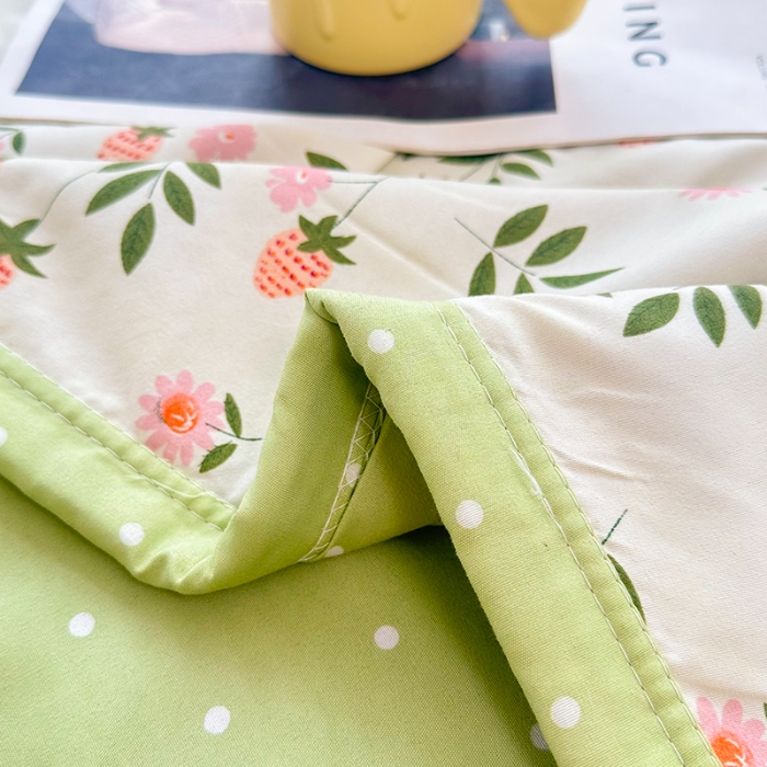 91家纺网 家纺一手货源 找家纺 友承家纺 2025新款舒适印花水洗棉夏被空调被 恋爱味道