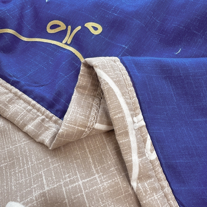 91家纺网 家纺一手货源 找家纺 友承家纺 2025新款舒适印花水洗棉夏被 鲸鱼