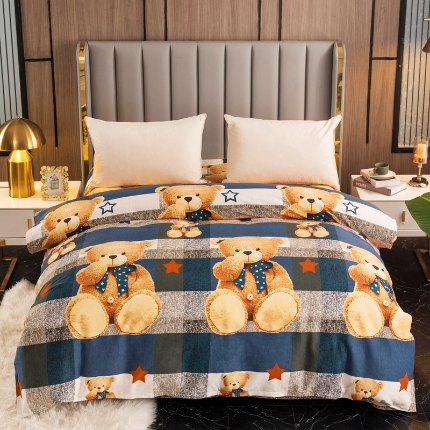 91家纺网 家纺一手货源 找家纺 （总）宝莱利家纺 2025加厚磨毛民族复古风单被套