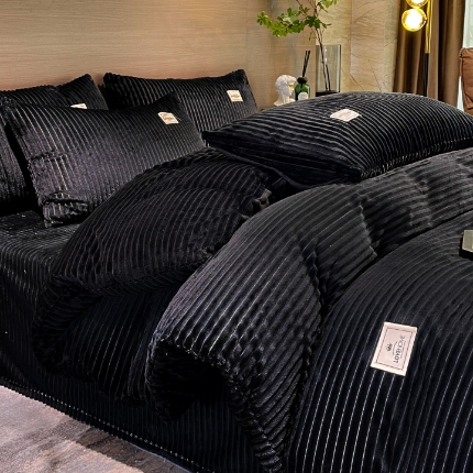 91家纺网 家纺一手货源 找家纺 （总）经年 2025新款200克双面加厚魔法绒牛奶绒四件套