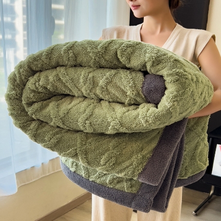 91家纺网 家纺一手货源 找家纺 （总） 2025新款2025塔芙绒毛毯加厚舒棉绒绒盖毯牛奶绒办公室午睡珊瑚绒披肩沙发毯被子