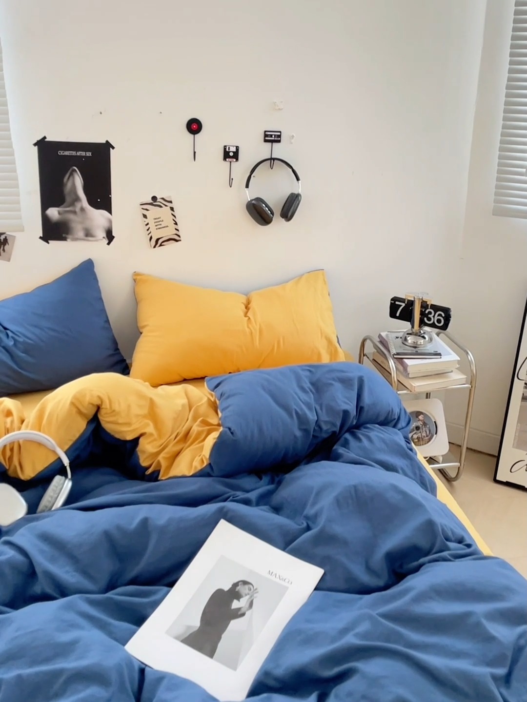 91家纺网 家纺一手货源 找家纺 （总）2025新款纯色双拼水洗棉四件套简约撞色系床单被套枕套床上用品