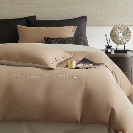 （总）艾咪-Amy ntmy 2025轻奢高级感纽扣款全棉纯棉加厚磨毛刺绣四件套