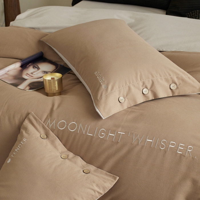 91家纺网 家纺一手货源 找家纺 （总）艾咪-Amy ntmy 2025轻奢高级感纽扣款全棉纯棉加厚磨毛刺绣四件套