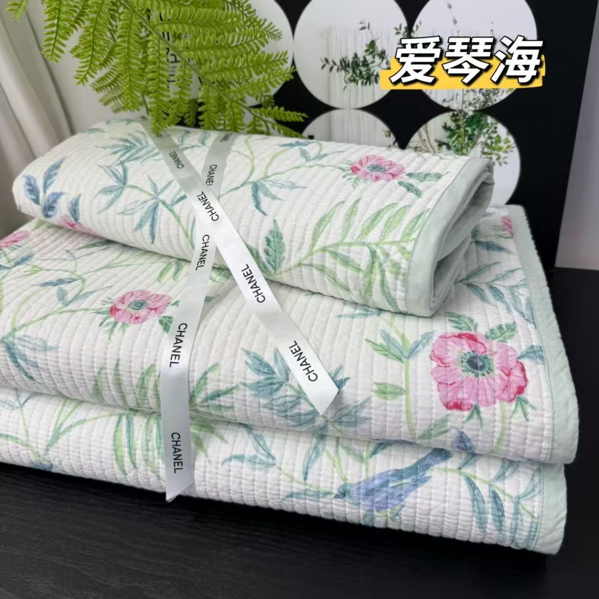 91家纺网 家纺一手货源 找家纺 （总）加大纯棉床盖三件套220*240 夹棉床盖榻榻米双人全棉床盖纯棉床单