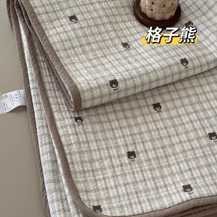 91家纺网 家纺一手货源 找家纺 （总）纯棉床盖三件套200*220 夹棉床盖榻榻米双人全棉床盖纯棉床单