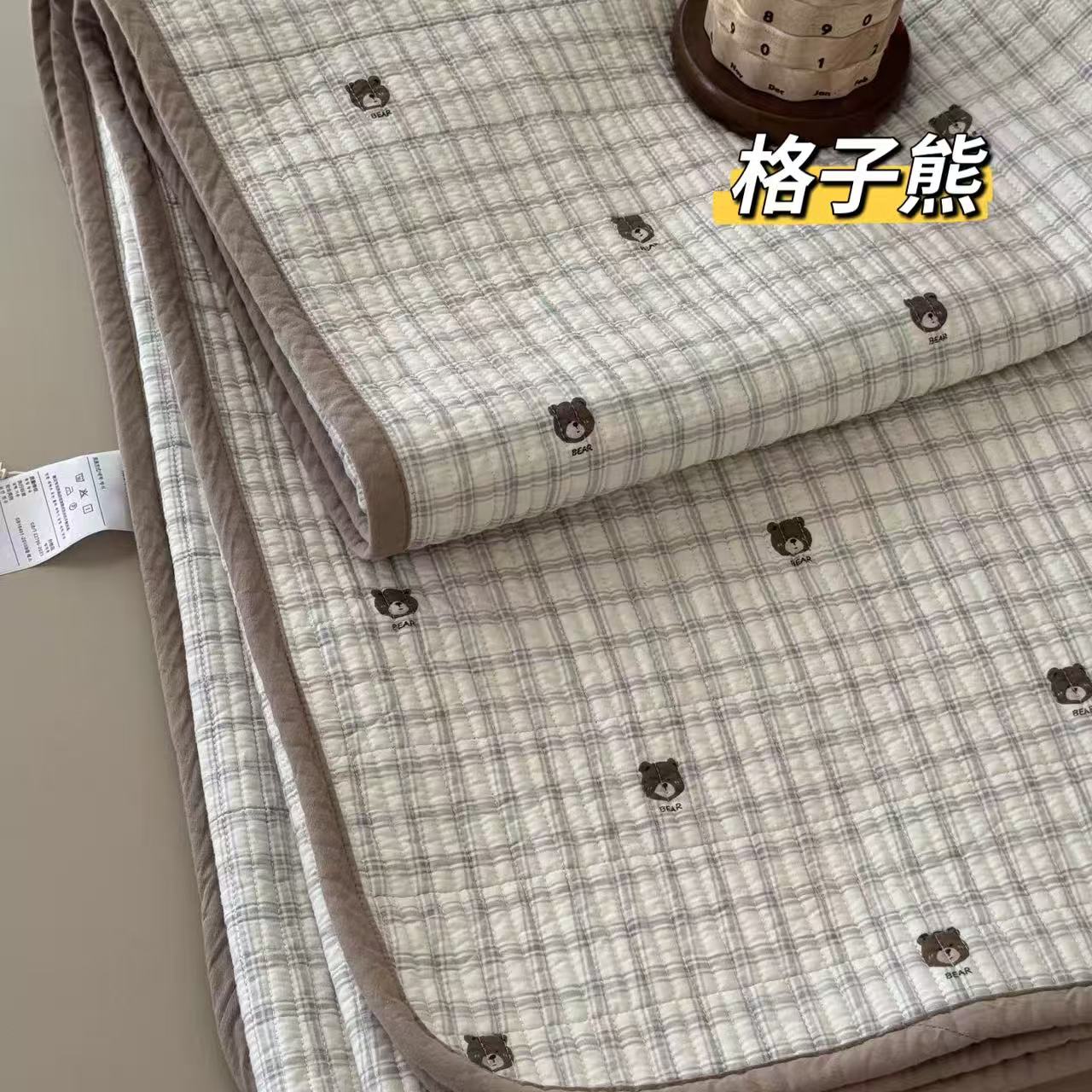 91家纺网 家纺一手货源 找家纺 （总）纯棉床盖三件套200*220 夹棉床盖榻榻米双人全棉床盖纯棉床单