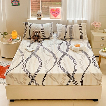 91家纺网 家纺一手货源 找家纺 （总）2025新款加厚A类牛奶绒印花床笠床罩床护垫