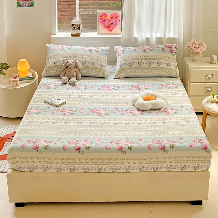 91家纺网 家纺一手货源 找家纺 （总）2025新款加厚A类牛奶绒印花床笠床罩床护垫