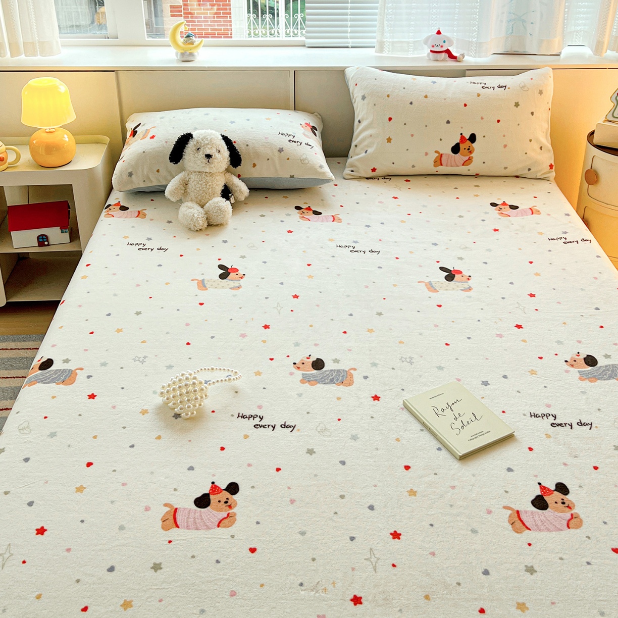 91家纺网 家纺一手货源 找家纺 （总）2025新款加厚A类牛奶绒印花床笠床罩床护垫