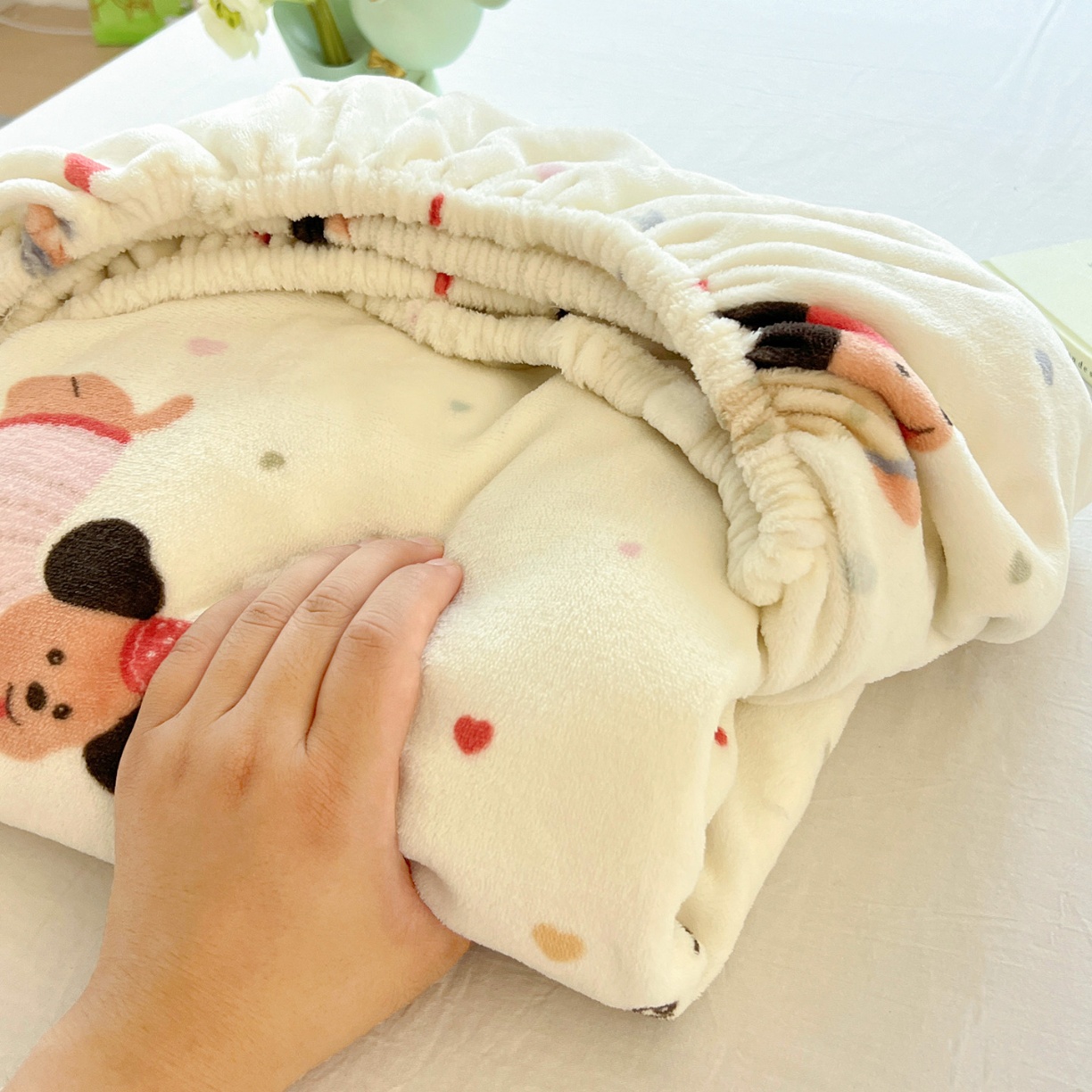 91家纺网 家纺一手货源 找家纺 （总）2025新款加厚A类牛奶绒印花床笠床罩床护垫