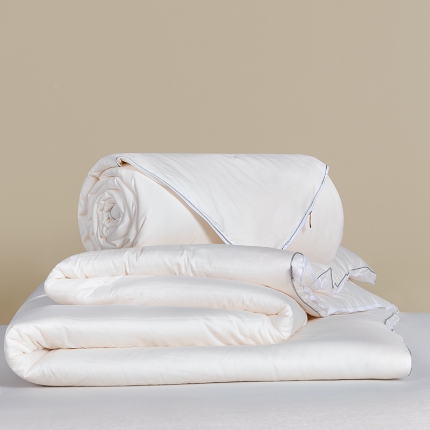 91家纺网 家纺一手货源 找家纺 100支长绒棉55大豆纤维加厚全棉被子被芯二合一拉链子母被四季通用