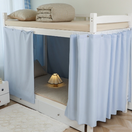 91家纺网 家纺一手货源 找家纺 （总）2025新款纯色学生宿舍床帘加厚强遮光床帘寝室宿舍上下铺专用单人床帘围帘