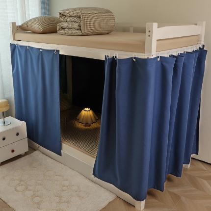 91家纺网 家纺一手货源 找家纺 （总）2025新款纯色学生宿舍床帘加厚强遮光床帘寝室宿舍上下铺专用单人床帘围帘