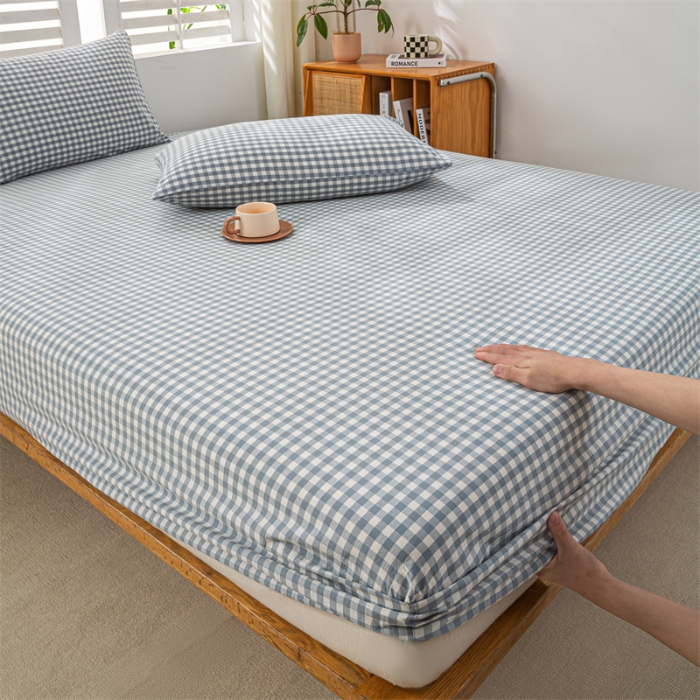 91家纺网 家纺一手货源 找家纺 （总）恋人优选 2025新款纯棉色织床笠--无标款