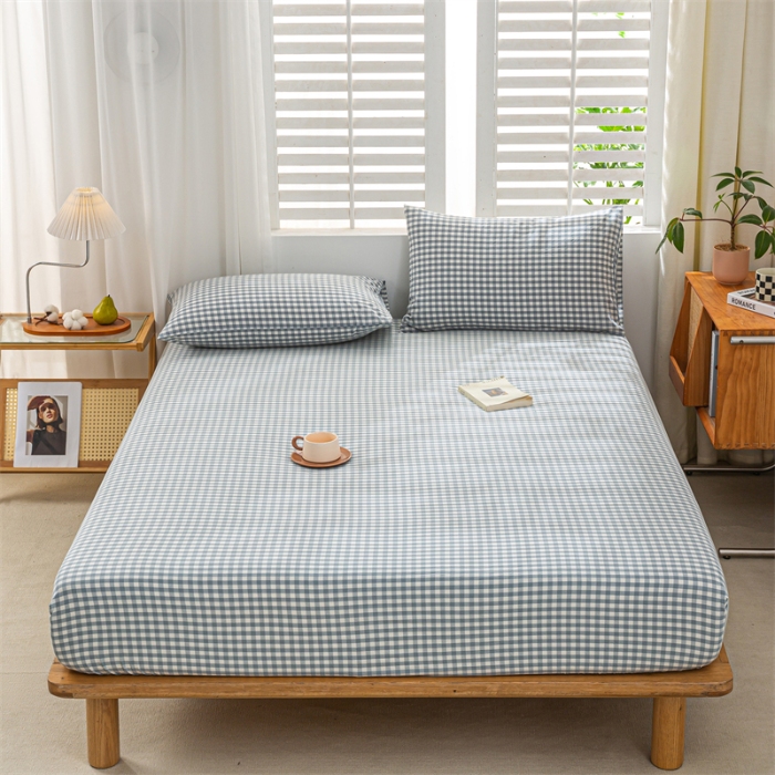 91家纺网 家纺一手货源 找家纺 （总）恋人优选 2025新款纯棉色织床笠--无标款