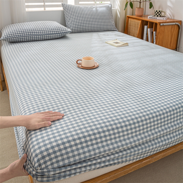 91家纺网 家纺一手货源 找家纺 （总）恋人优选 2025新款纯棉色织床笠--无标款