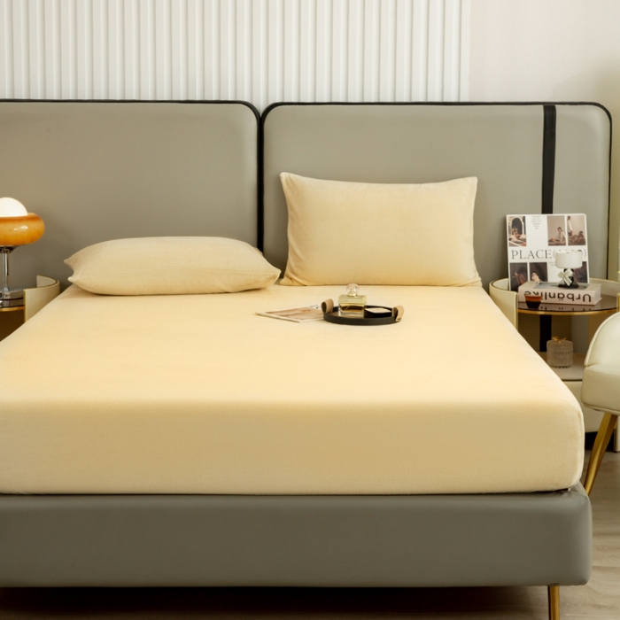 91家纺网 家纺一手货源 找家纺 （总）恋人优选 2025新款A类高克重牛奶绒床笠单件