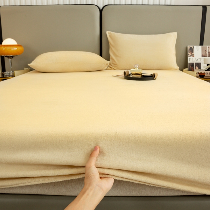 91家纺网 家纺一手货源 找家纺 （总）恋人优选 2025新款A类高克重牛奶绒床笠单件