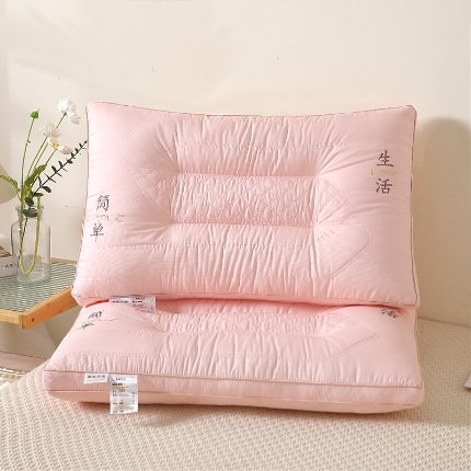 91家纺网 家纺一手货源 找家纺 （总）兴丝露枕芯 定型护颈枕 刺绣羽丝护颈枕 健康护颈枕 