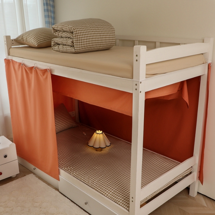 91家纺网 家纺一手货源 找家纺 （总）2025新款纯色床帘强遮光宿舍专用大学生寝室加厚帘子床幔上下铺遮挡帘子通用