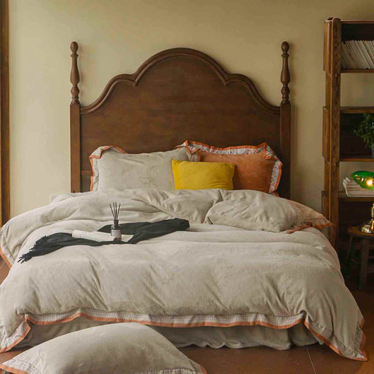 91家纺网 家纺一手货源 找家纺 （总）绒梦里 2025新款高克重全消光工艺款高定云绒牛奶绒四件套云柔秘境