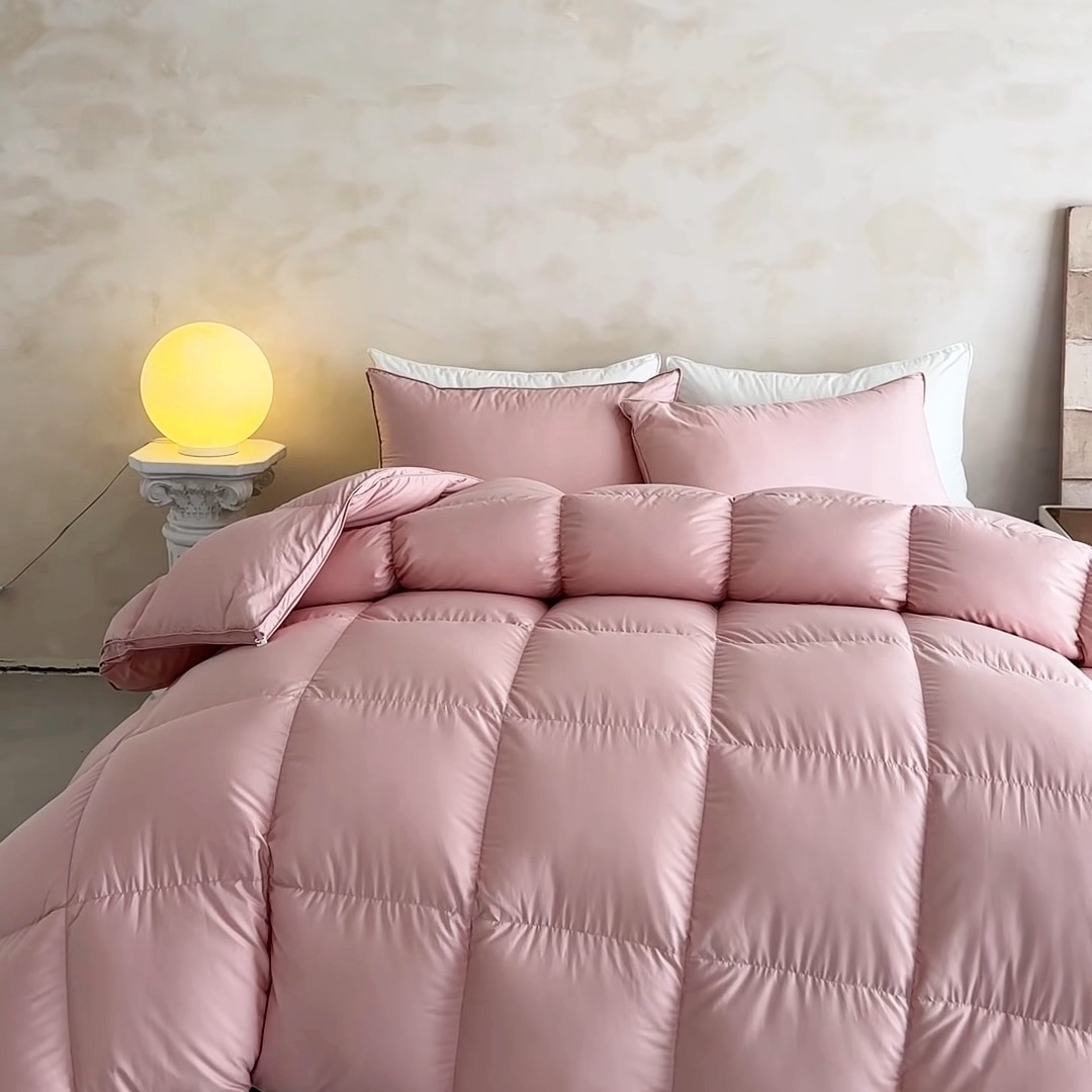 91家纺网 家纺一手货源 找家纺 （总）门店可现充！精选95白鹅绒冬被单双人羽绒被95白鹅绒春秋子母被子芯